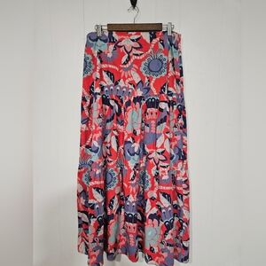 CK BRADLEY Floral/Bird Patterned Maxi Skirt